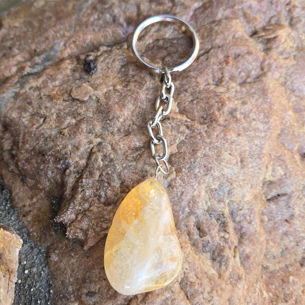 Citrine Key Chain Reiki Cleansed And Charged